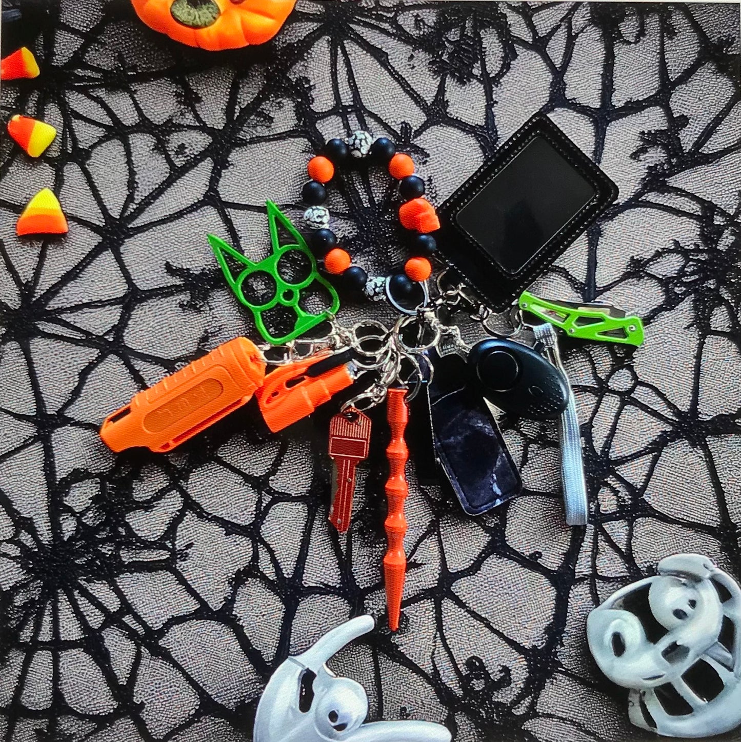 Halloween themed self defense keychain