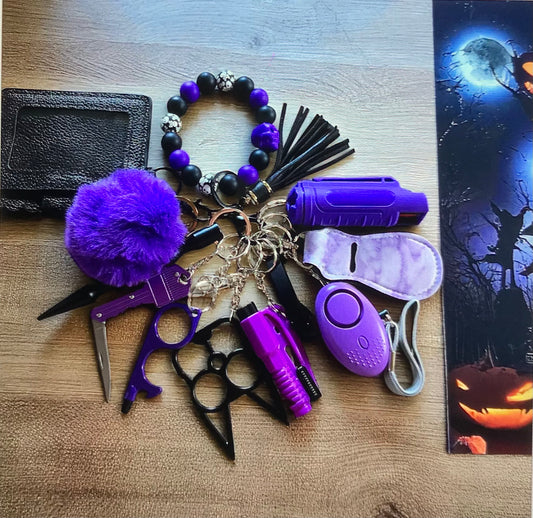Halloween themed self defense keychain