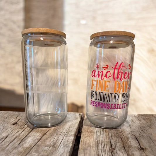 16oz glass tumbler
