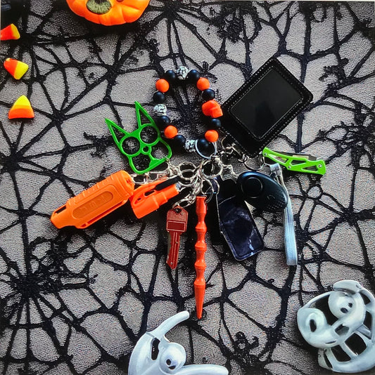 Halloween themed self defense keychain