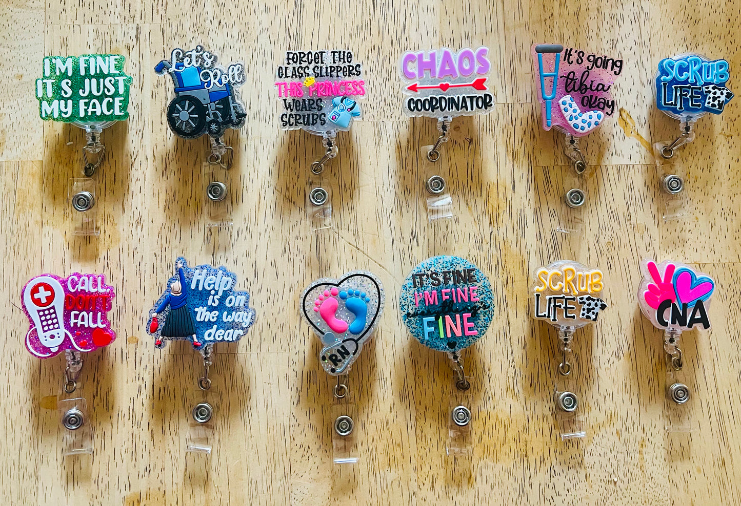 Badge clips